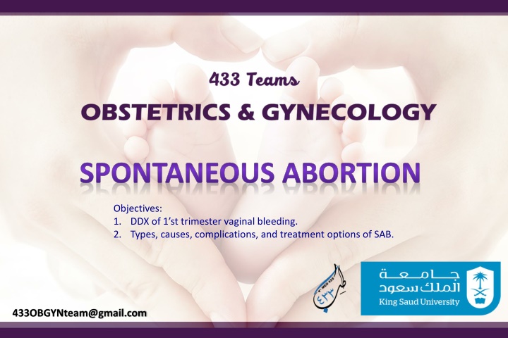 Spontaneous Abortion in First Trimester