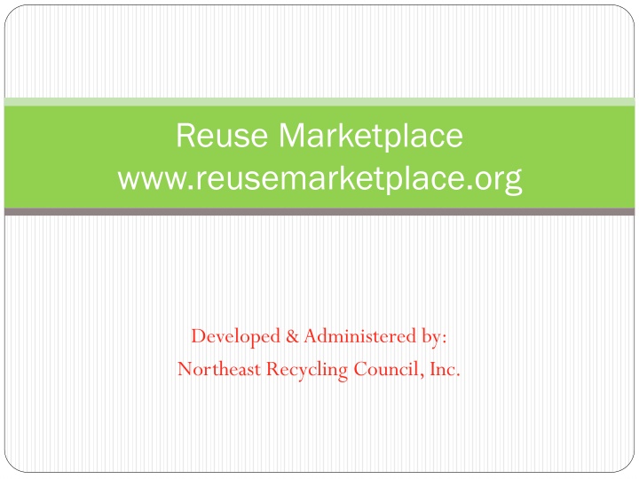 reuse marketplace www reusemarketplace org n.w