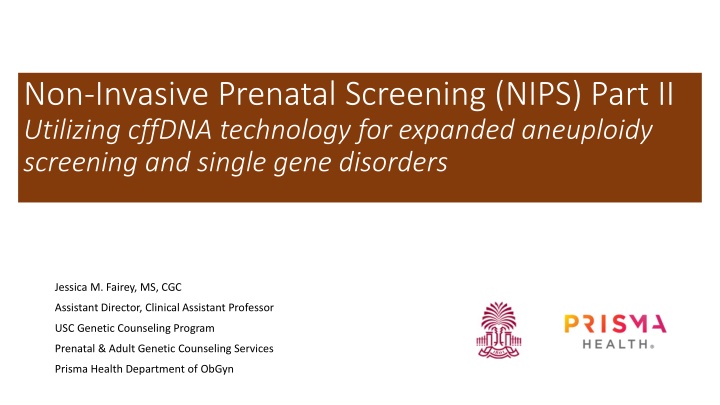non invasive prenatal screening nips part n.w