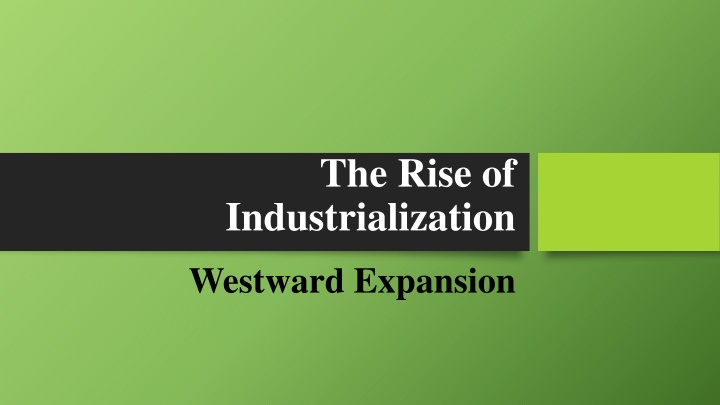 the rise of industrialization n.w