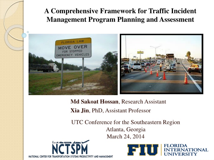 a comprehensive framework for traffic incident n.w