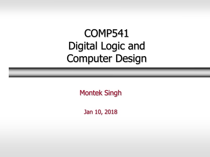 comp541 digital logic and computer design n.w