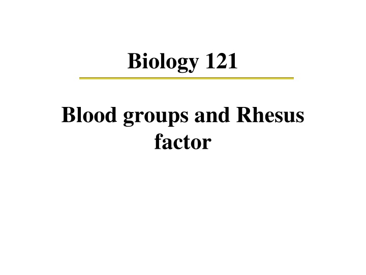 biology 121 n.w