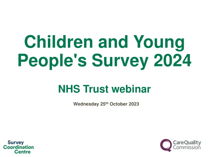 Children and Young People's Survey 2024 NHS Trust Overview