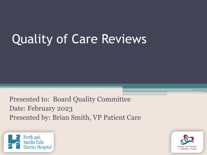 quality of care reviews n.w