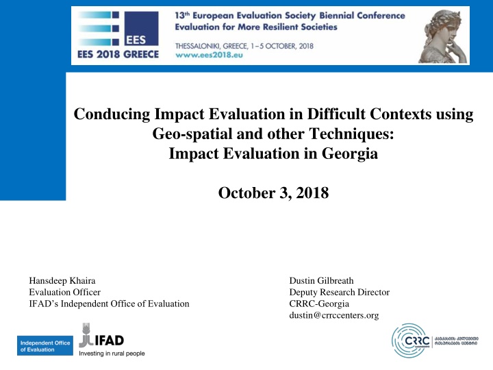conducing impact evaluation in difficult contexts n.w