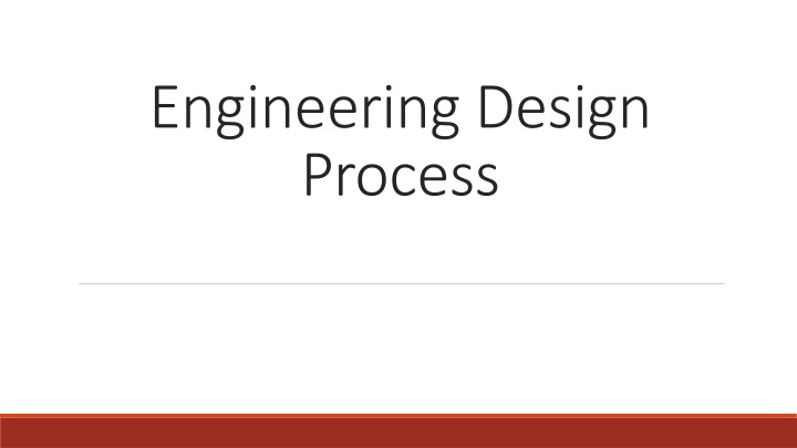 Engineering Design Process Overview