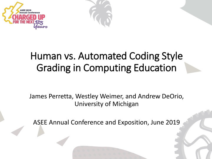 human vs automated coding style human n.w