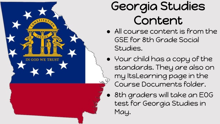 Georgia Studies 8th Grade Curriculum Overview