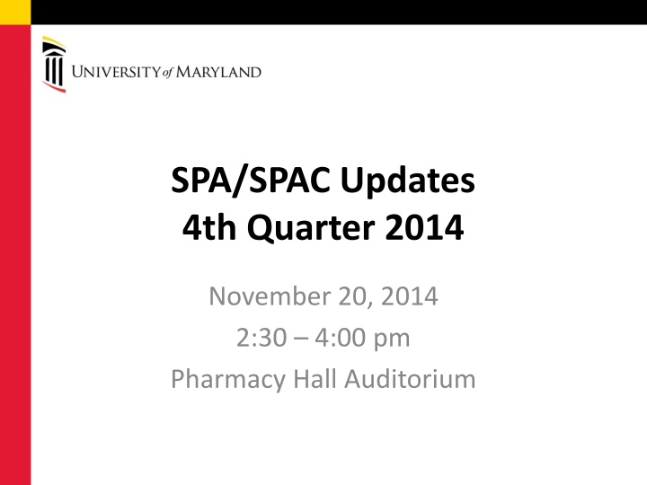 spa spac updates 4th quarter 2014 n.w