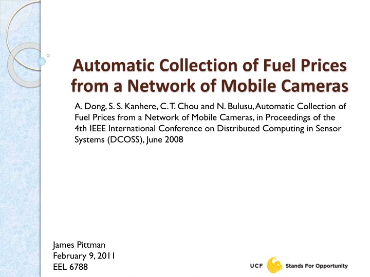Automatic Collection of Fuel Prices from Mobile Cameras