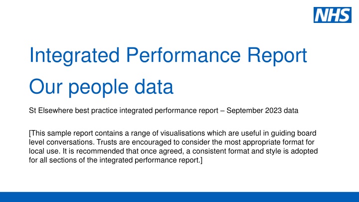 Integrated Performance Report - People Data Insights