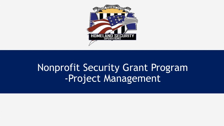 nonprofit security grant program project n.w