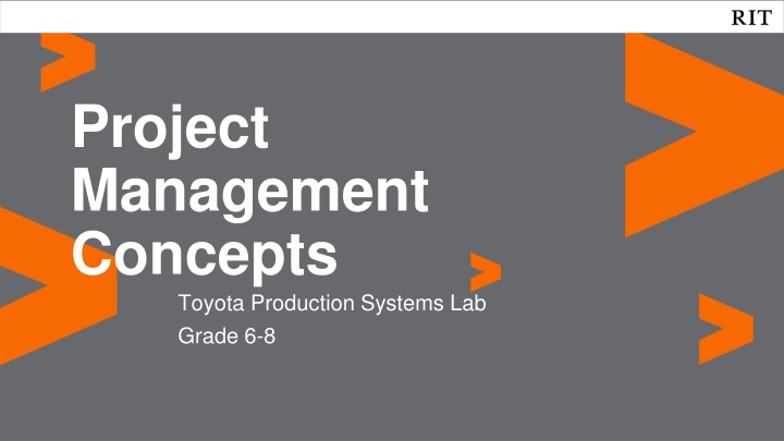 Toyota Production Systems Lab for Grades 6-8