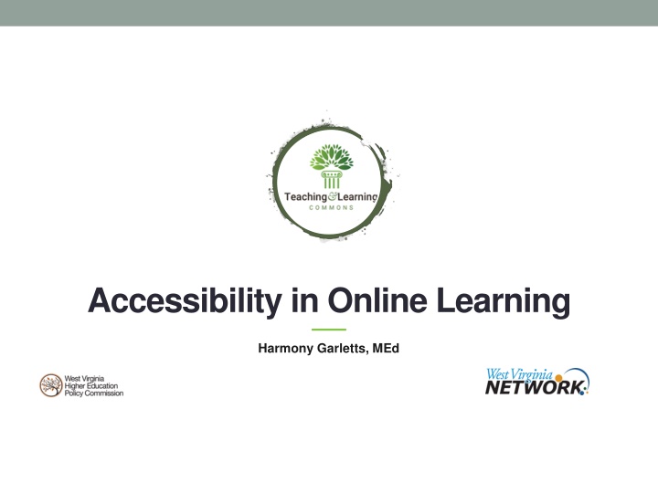 accessibility in online learning n.w