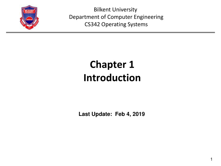 Introduction to Operating Systems Components