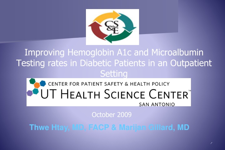 improving hemoglobin a1c and microalbumin testing n.w