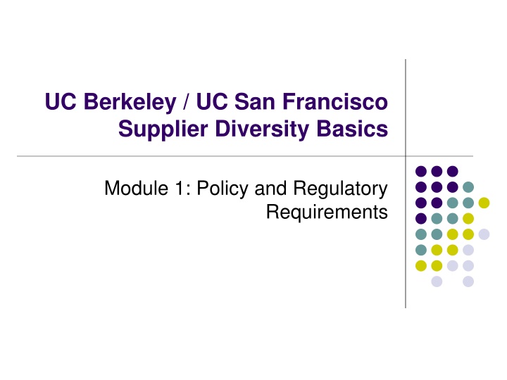 uc berkeley uc san francisco supplier diversity n.w