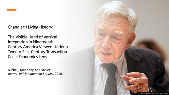 Vertical Integration in 19th Century America: Transaction Costs Economics Lens
