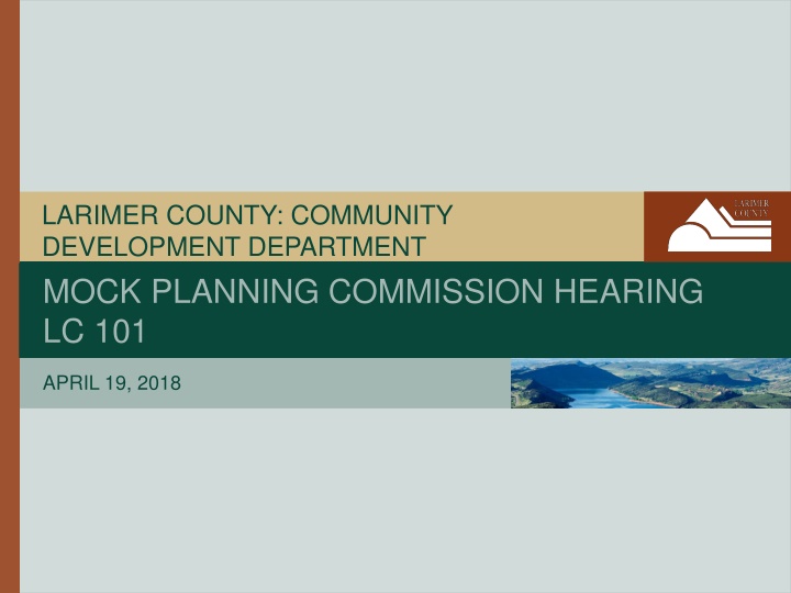 Larimer County Community Development Department Overview