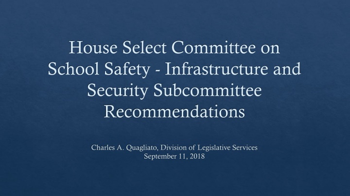 Recommendations for School Safety Infrastructure