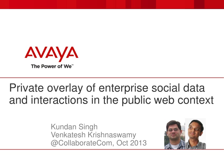 private overlay of enterprise social data n.w