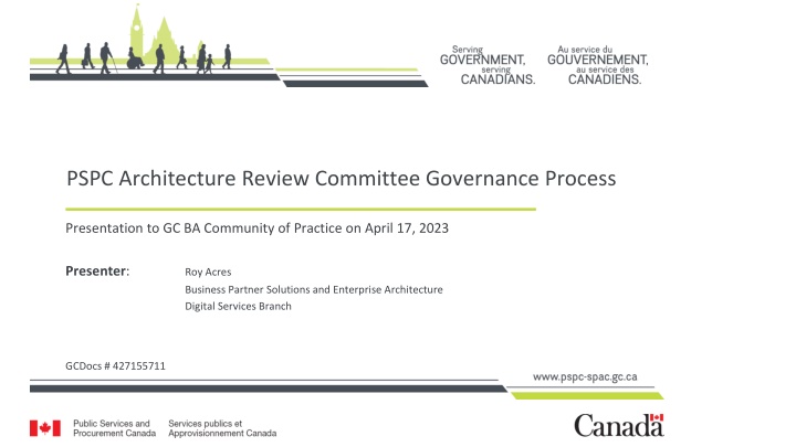 pspc architecture review committee governance n.w