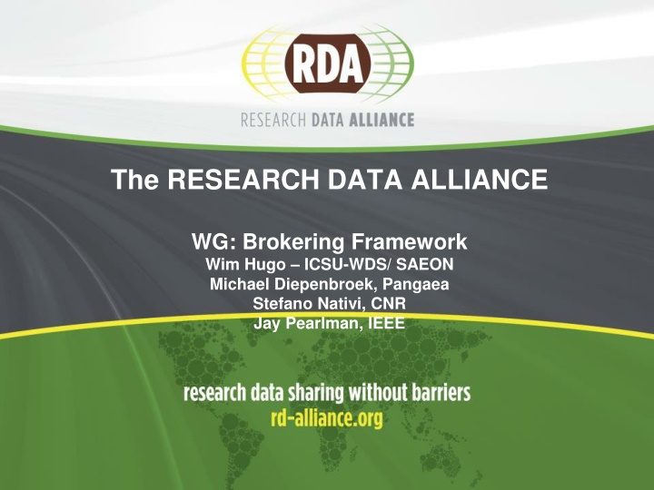 Brokering Framework for Research Data Alliance