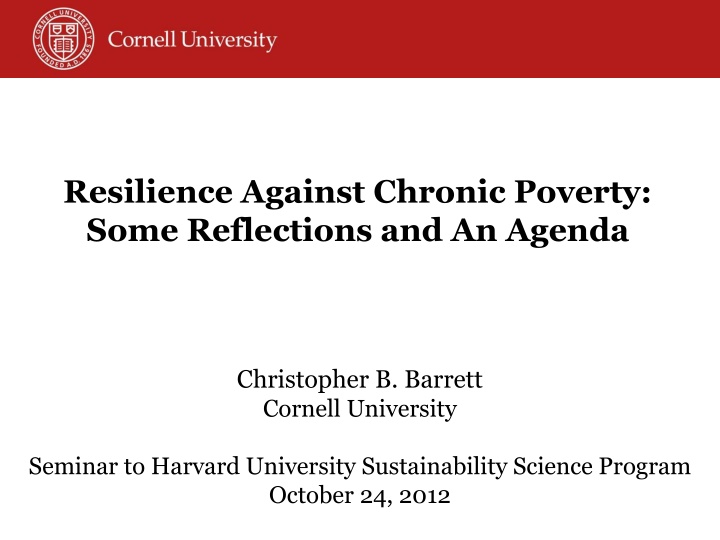 resilience against chronic poverty some n.w