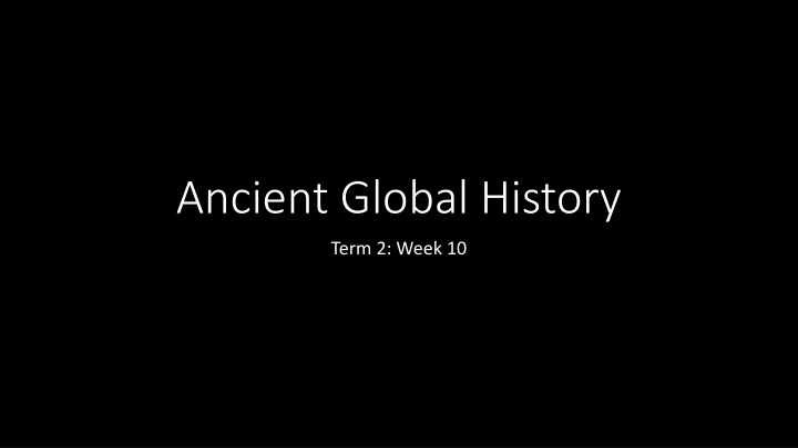 ancient global history n.w