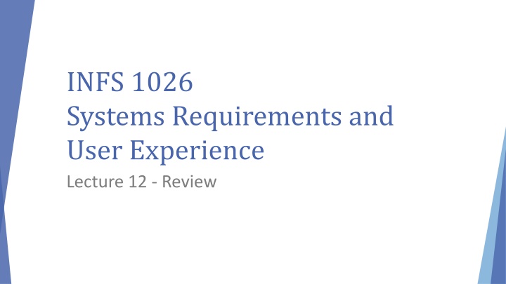 infs 1026 systems requirements and user n.w