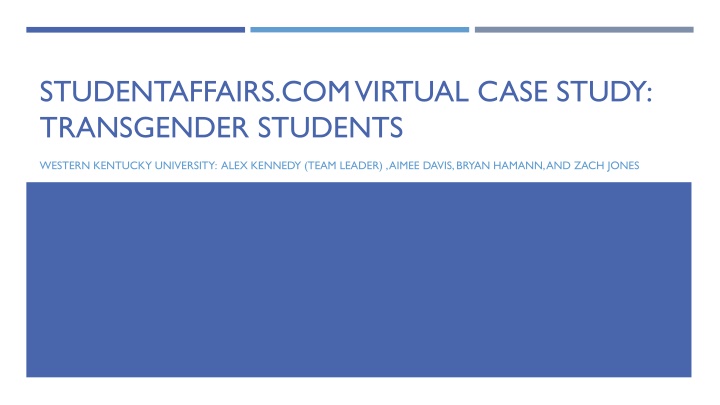Transgender Students at Western Kentucky University