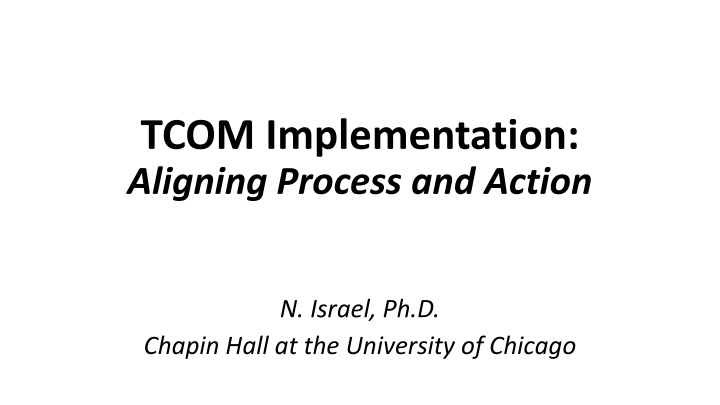 A Vision of Excellence in Assessment Session: Foundation of Quality Assessment