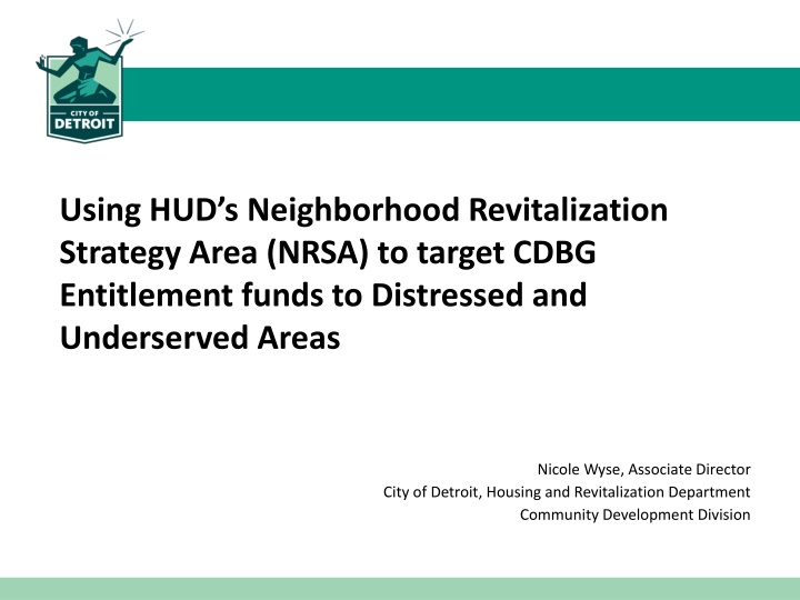 using hud s neighborhood revitalization strategy n.w