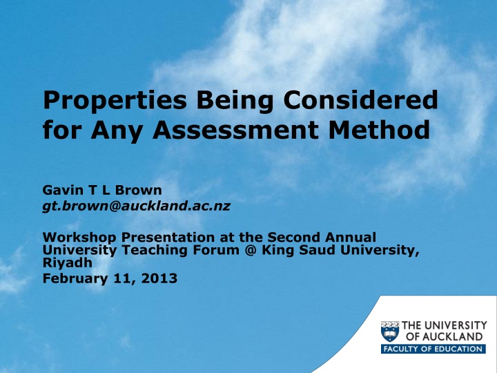 Essential Factors in Assessment Methods