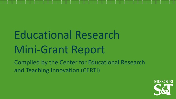 Impact of Educational Research Mini-Grant Projects on Instructors and Students