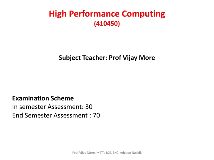 high performance computing 410450 n.w