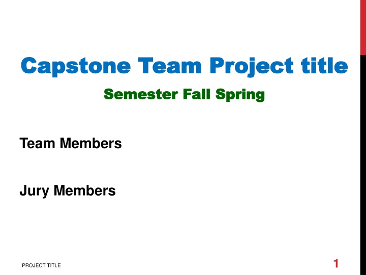 Capstone Project Innovations in Mechanical Engineering