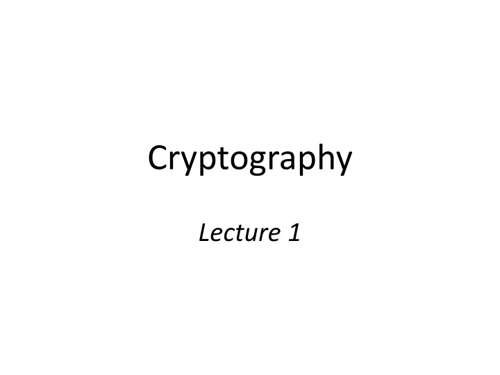 Introduction to Modern Cryptography in Education Systems