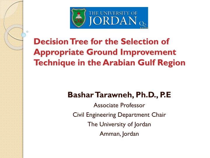 decision tree for the selection of appropriate n.w