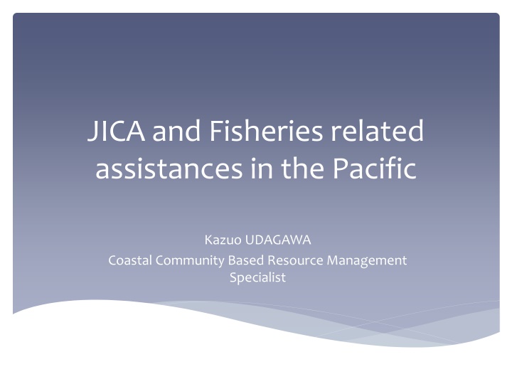 jica and fisheries related assistances n.w