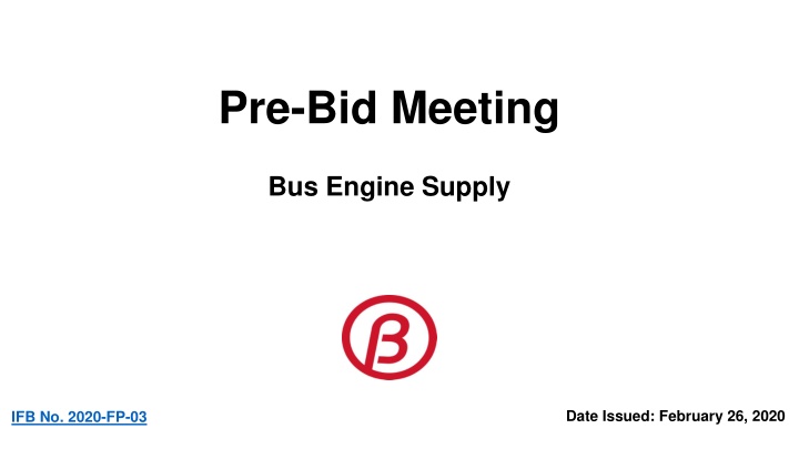 pre bid meeting n.w