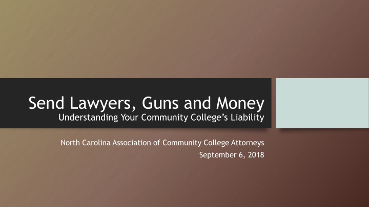 Community College Liability in North Carolina