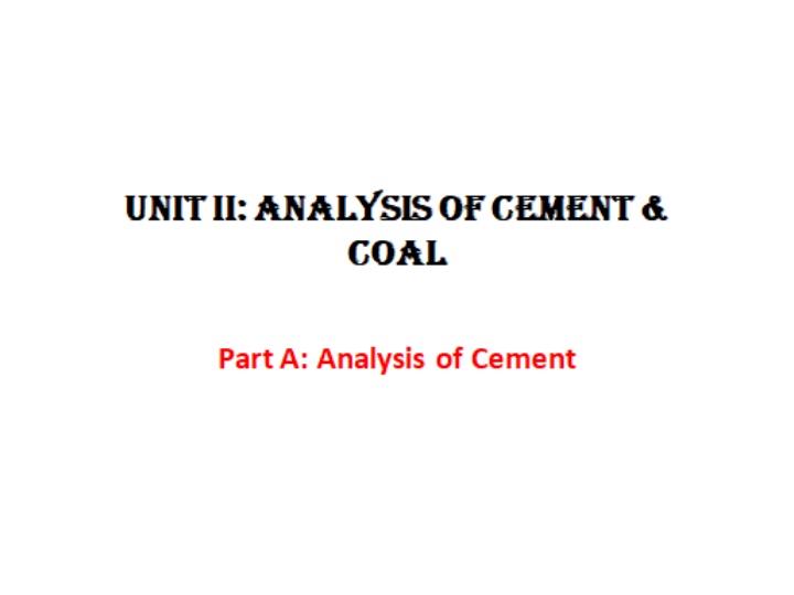 Essential Functions of Cement Ingredients