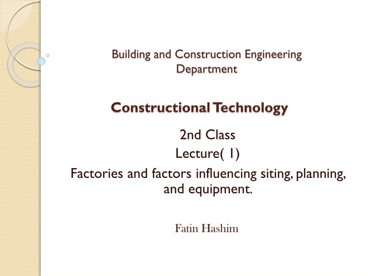 building and construction engineering department n.w