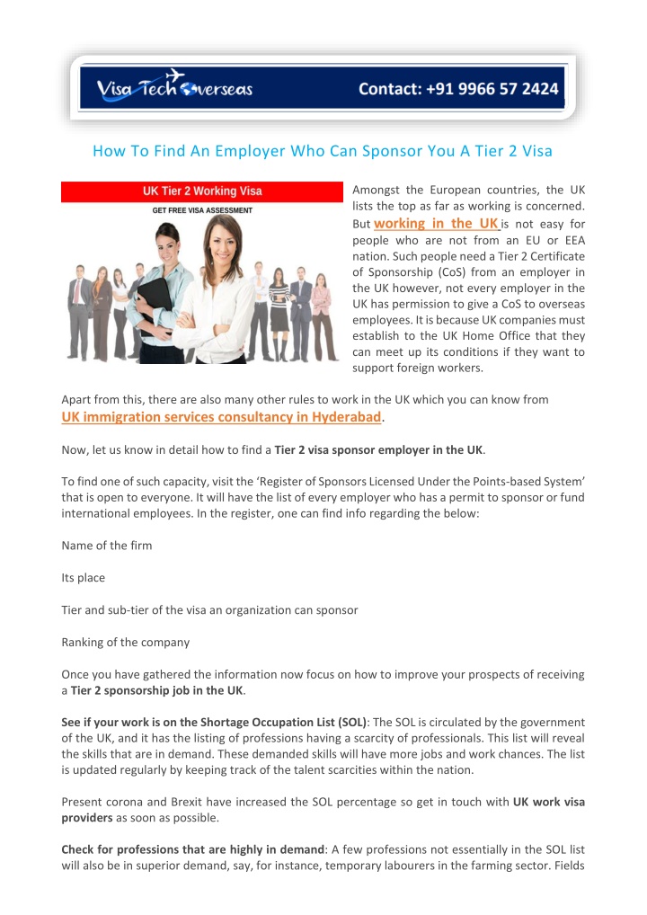 how to find an employer who can sponsor n.w