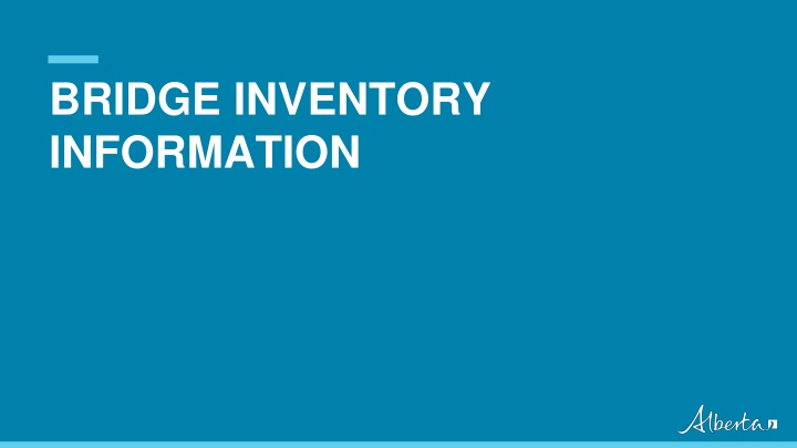 bridge inventory information n.w