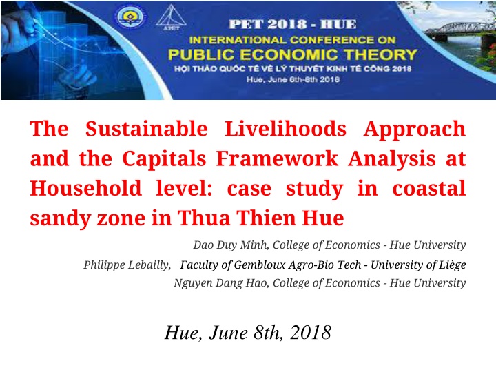 Sustainable Livelihoods Approach and Capitals Analysis at Household Level in Coastal Sandy Zone
