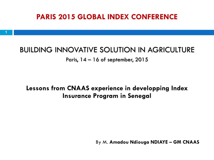 paris 2015 global index conference n.w