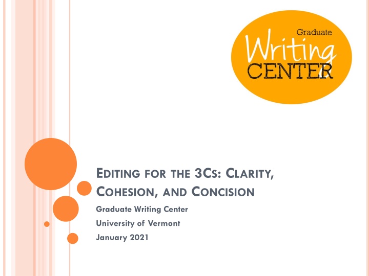 e diting for the 3c s c larity c ohesion n.w
